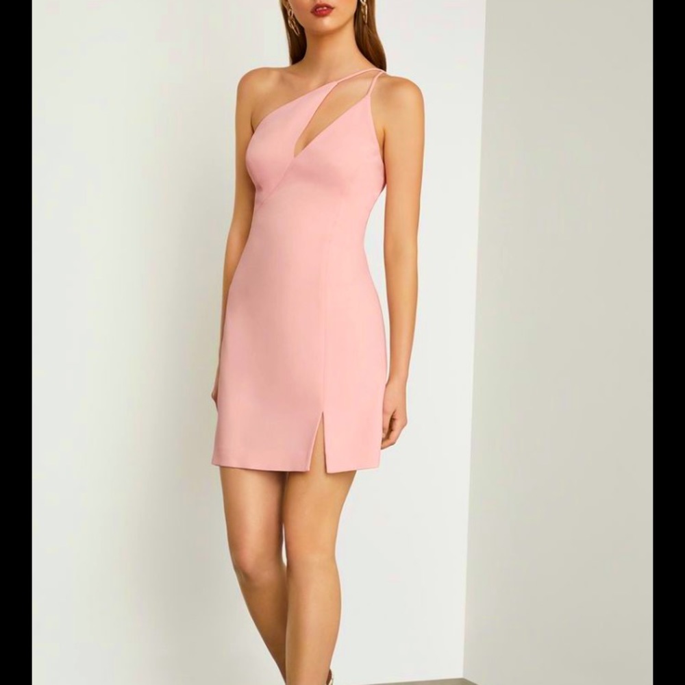 NWT BCBG pink strappy midi dress